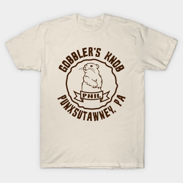 Punxsutawney Phil Groundhog Day T-Shirt by Mike Ralph Creative